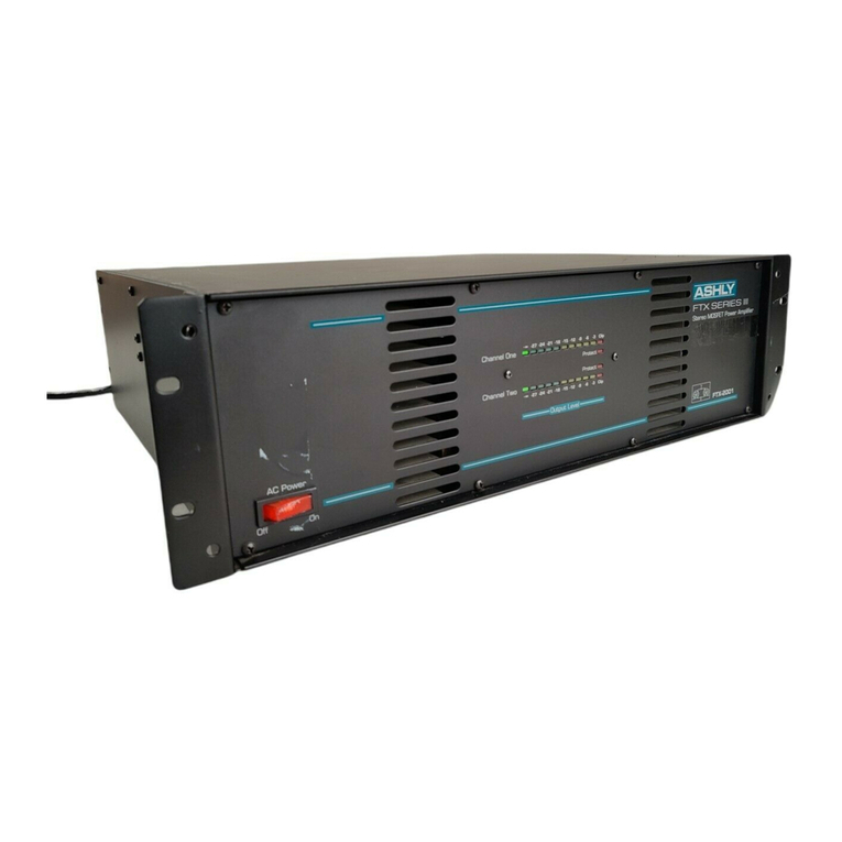 Ashly FTX-2001 User manual