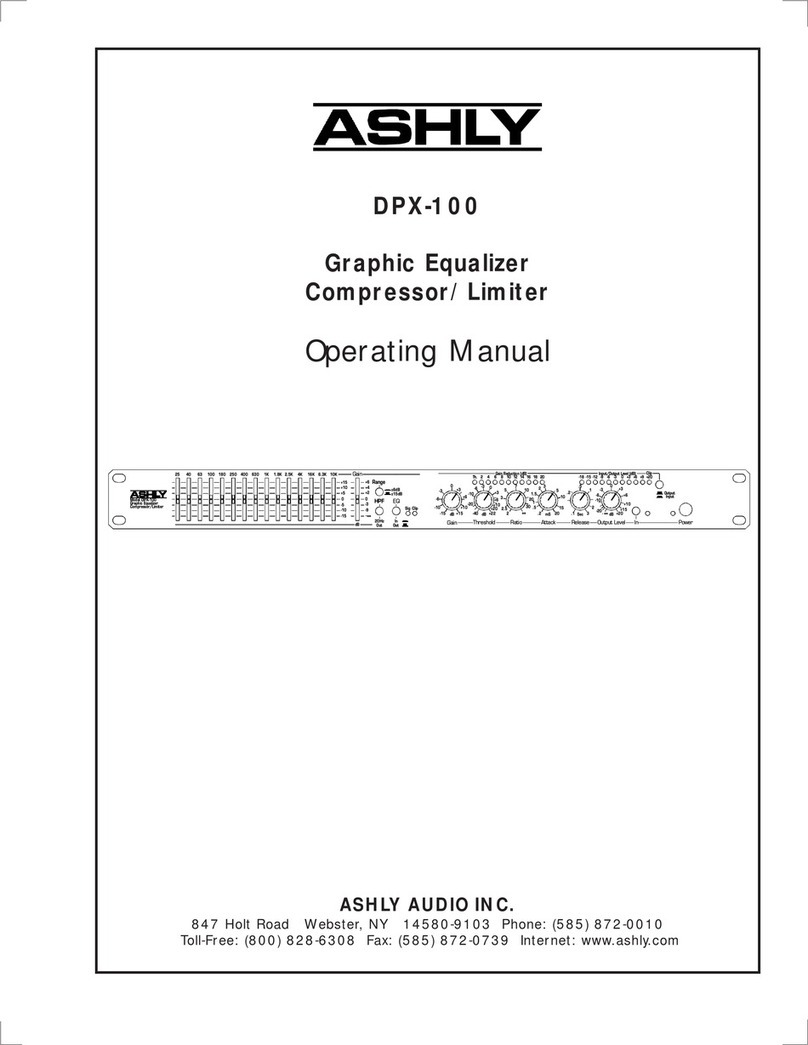 Ashly DPX-100 User manual