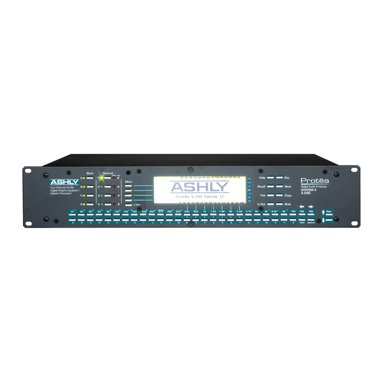 Ashly Graphic Equalizer II 4.24G Technical notes & specifications