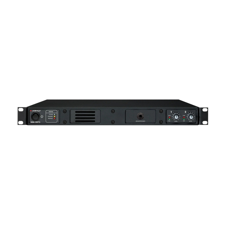 Ashly SRA-2075 User manual