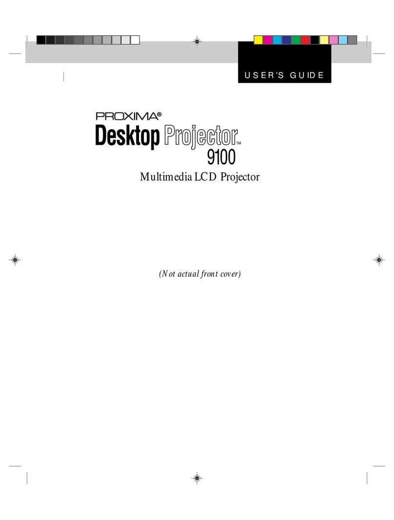Proxima Desktop Projector 9100 User manual