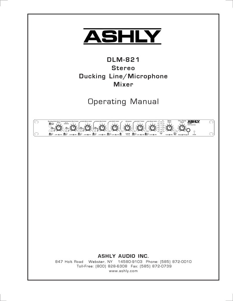 Ashly DLM-821 operating manual