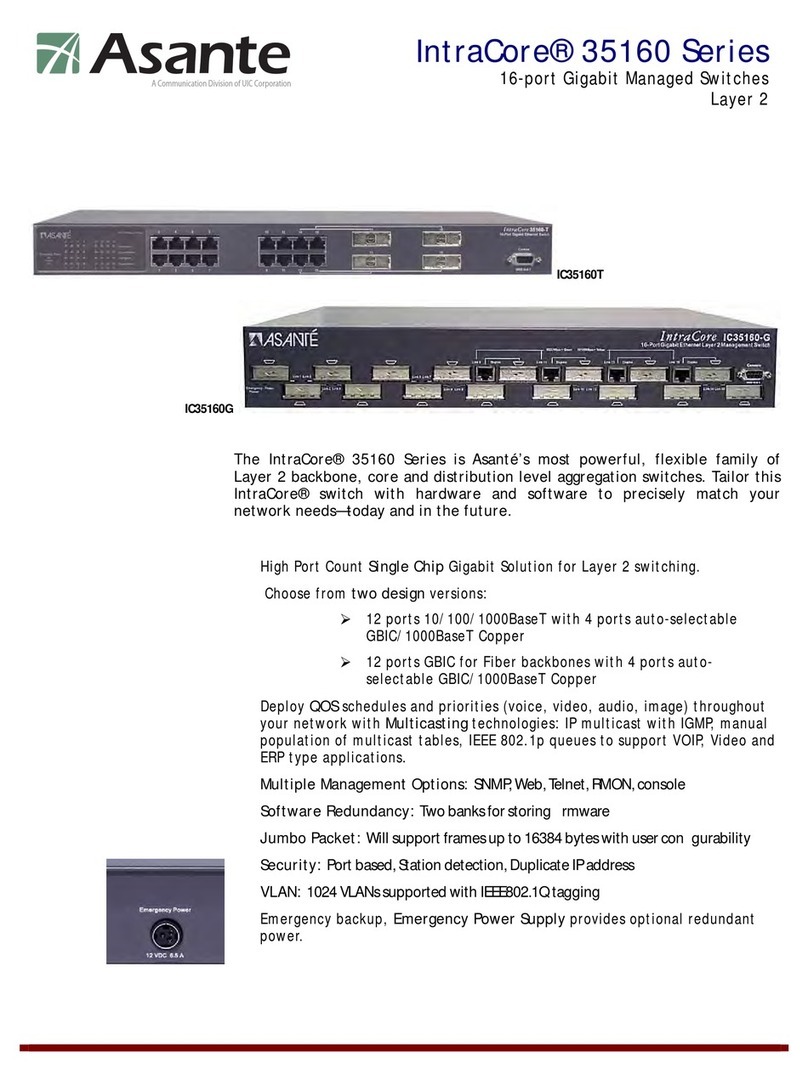 Asante IntraCore IC35160-G Brochure & specs