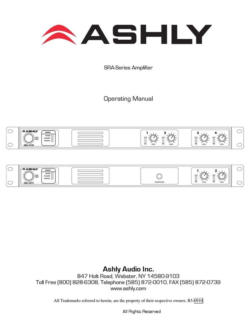 Ashly R-052510 User manual