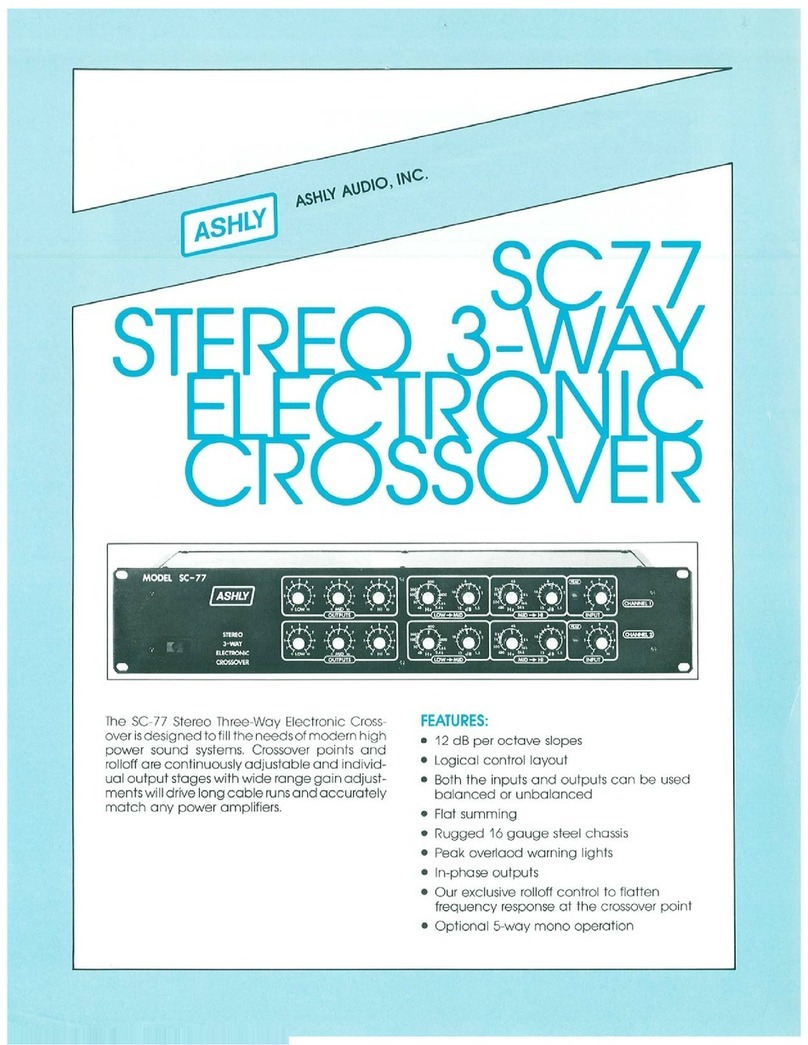 Ashly SC77 User manual Ashly SC77 User manual