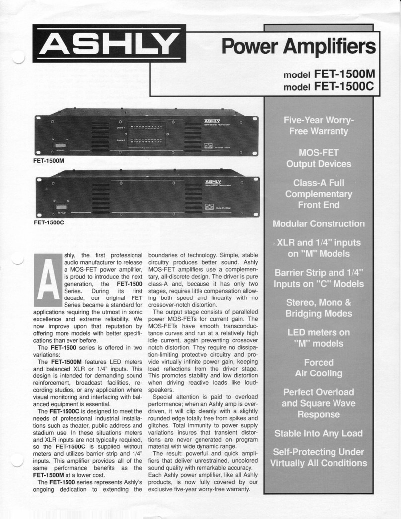 Ashly FET-I500C User manual