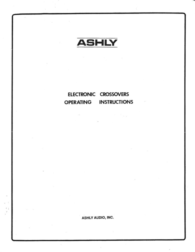 Ashly Electronic Amplifier none User manual