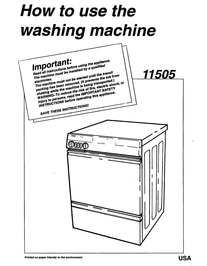 Asko 11505 Operating instructions