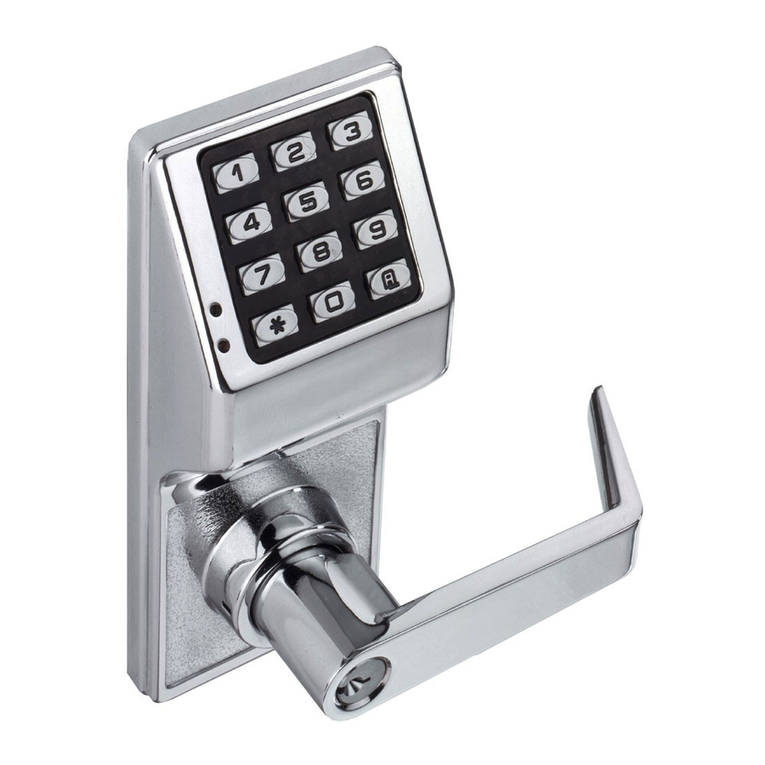 Alarm Lock TRILOGY DL2700 User manual