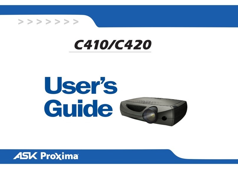 Ask Proxima C420 (DP8200X) User manual