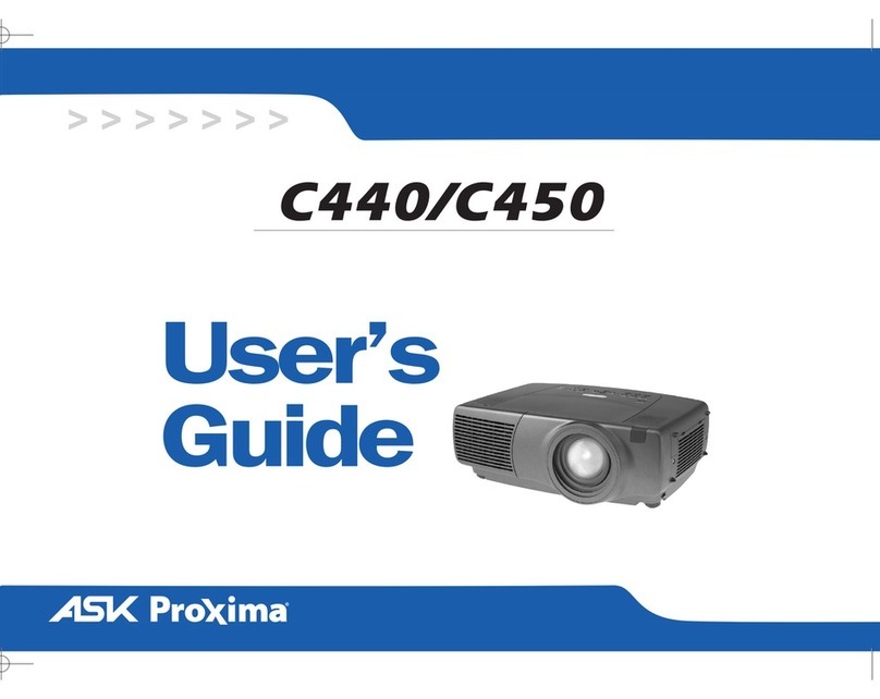Ask Proxima C440 (DP8400X) User manual