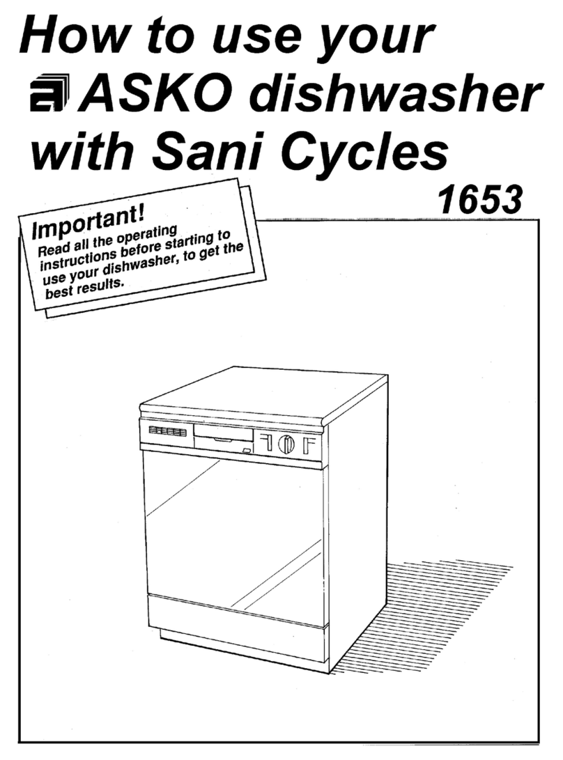 Asko 1653 Operating instructions