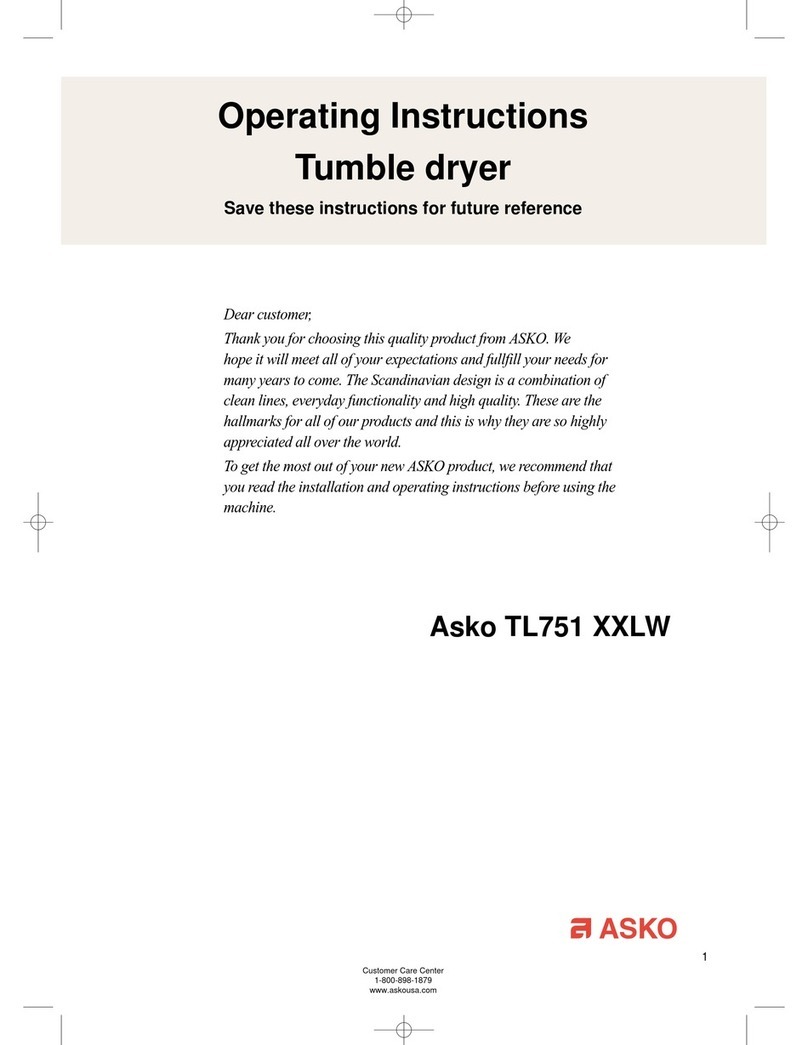 Asko TL751 XXL User manual