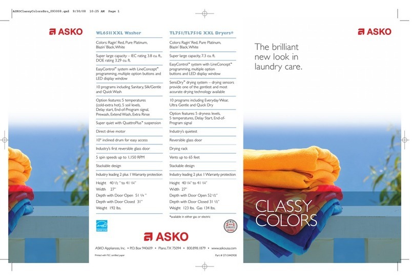 Asko TL751G XXL brochure