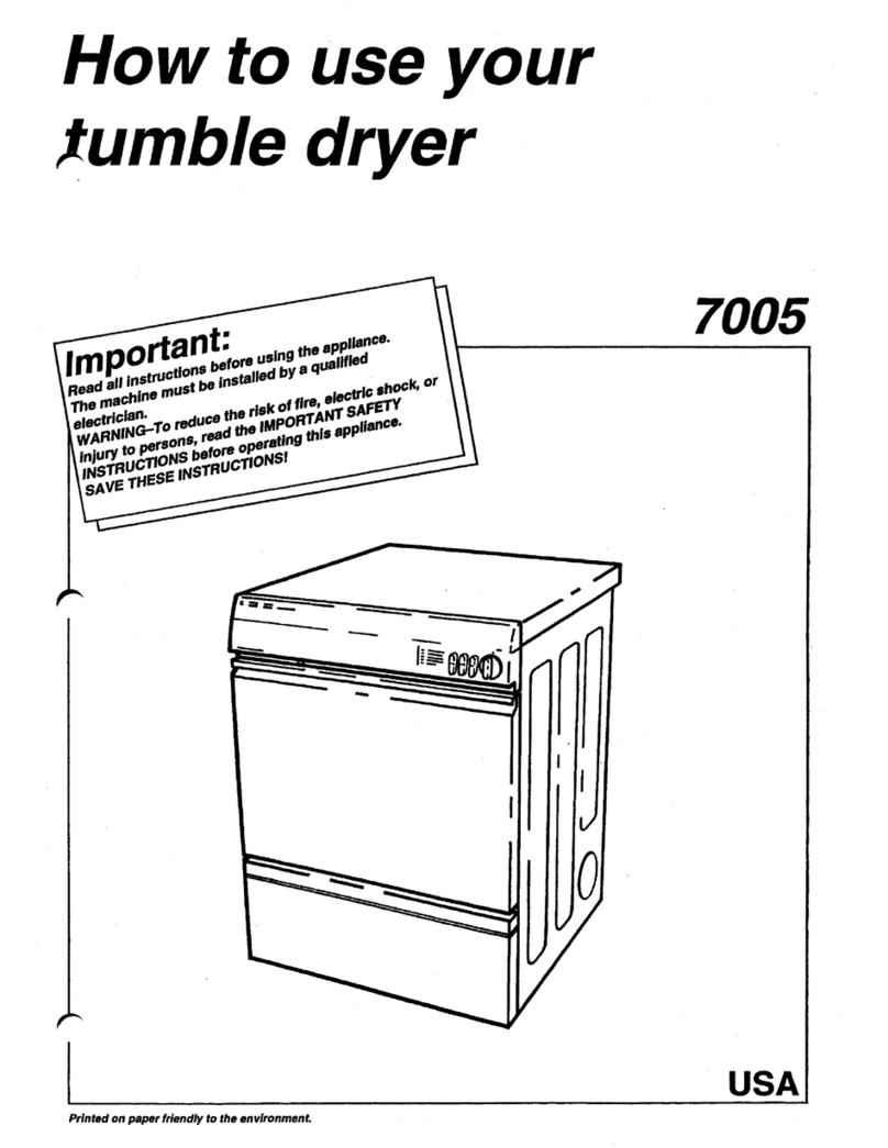 Asko 7005 Operating instructions
