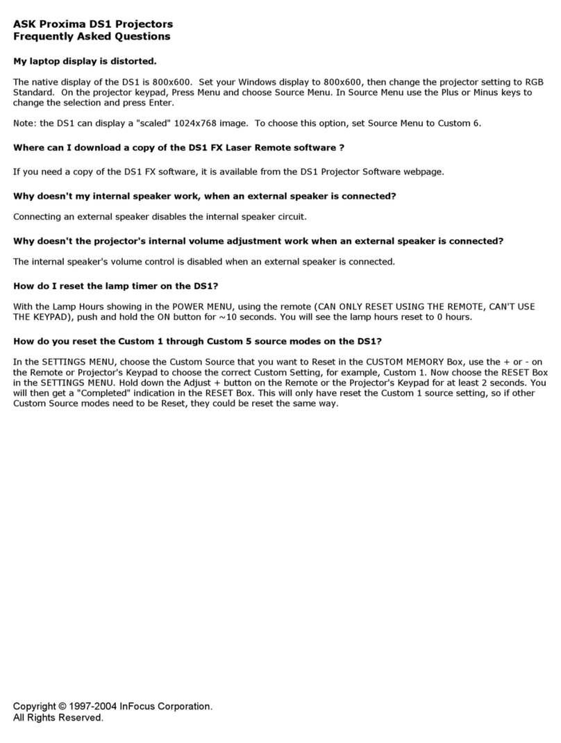 Ask Proxima Ultralight DS1 Instruction Manual