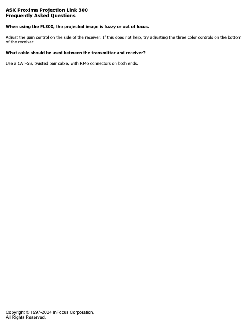 Ask Proxima PL-300 Instruction Manual