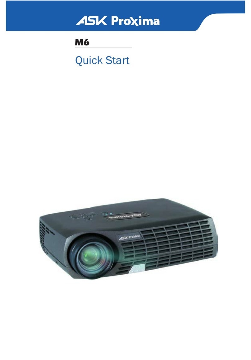 Ask Proxima M6 User manual