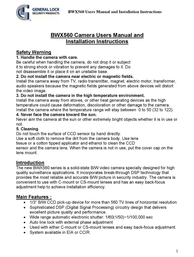 General Lock BWX560 User manual