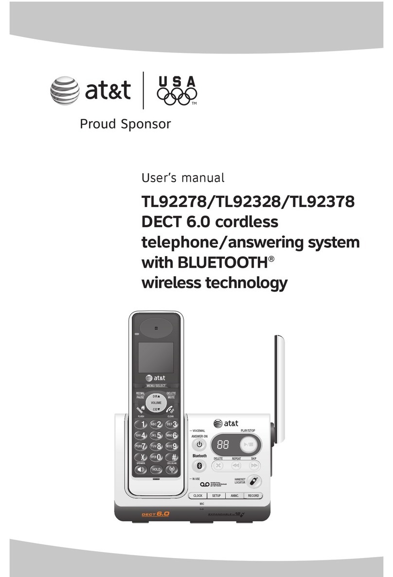 AT&T TL92328 User manual