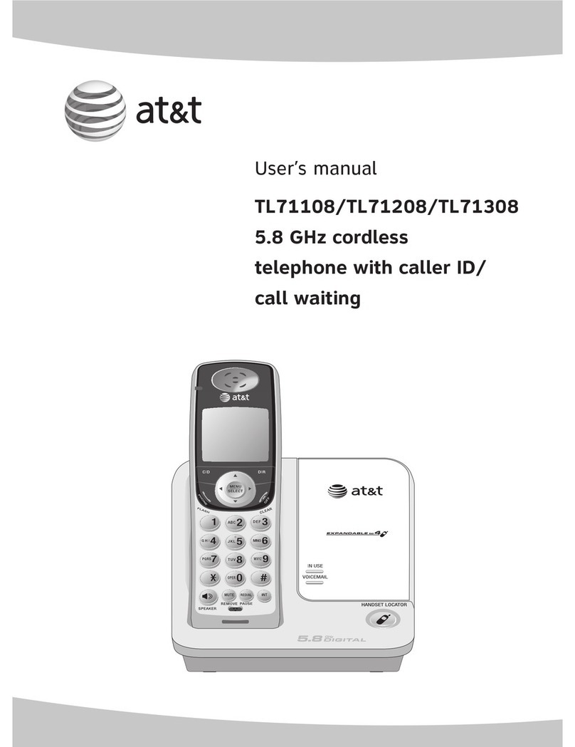 AT&T TL71308 User manual