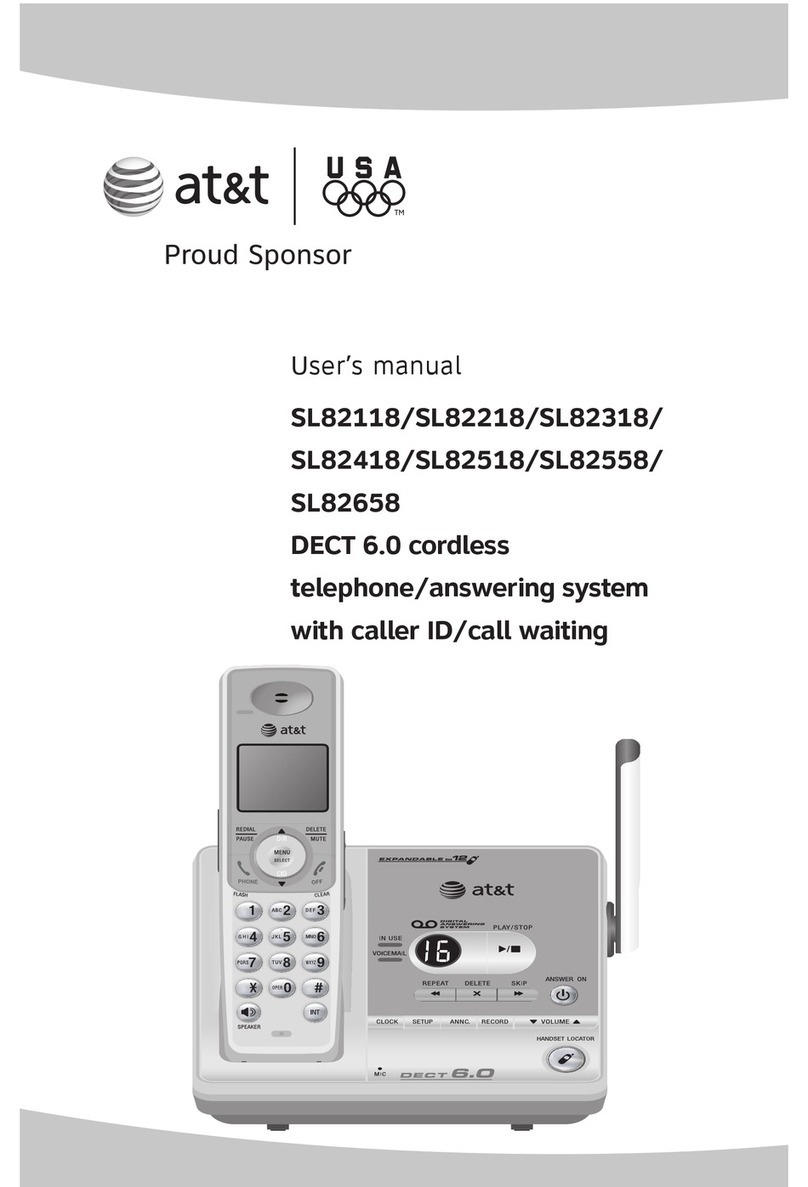AT&T SL82218 User manual