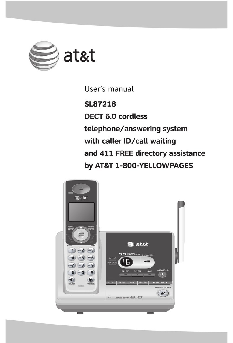 AT&T SL87218 User manual