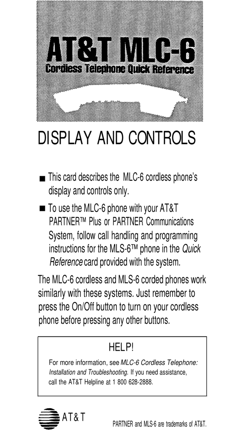 AT&T MLC-6 User manual