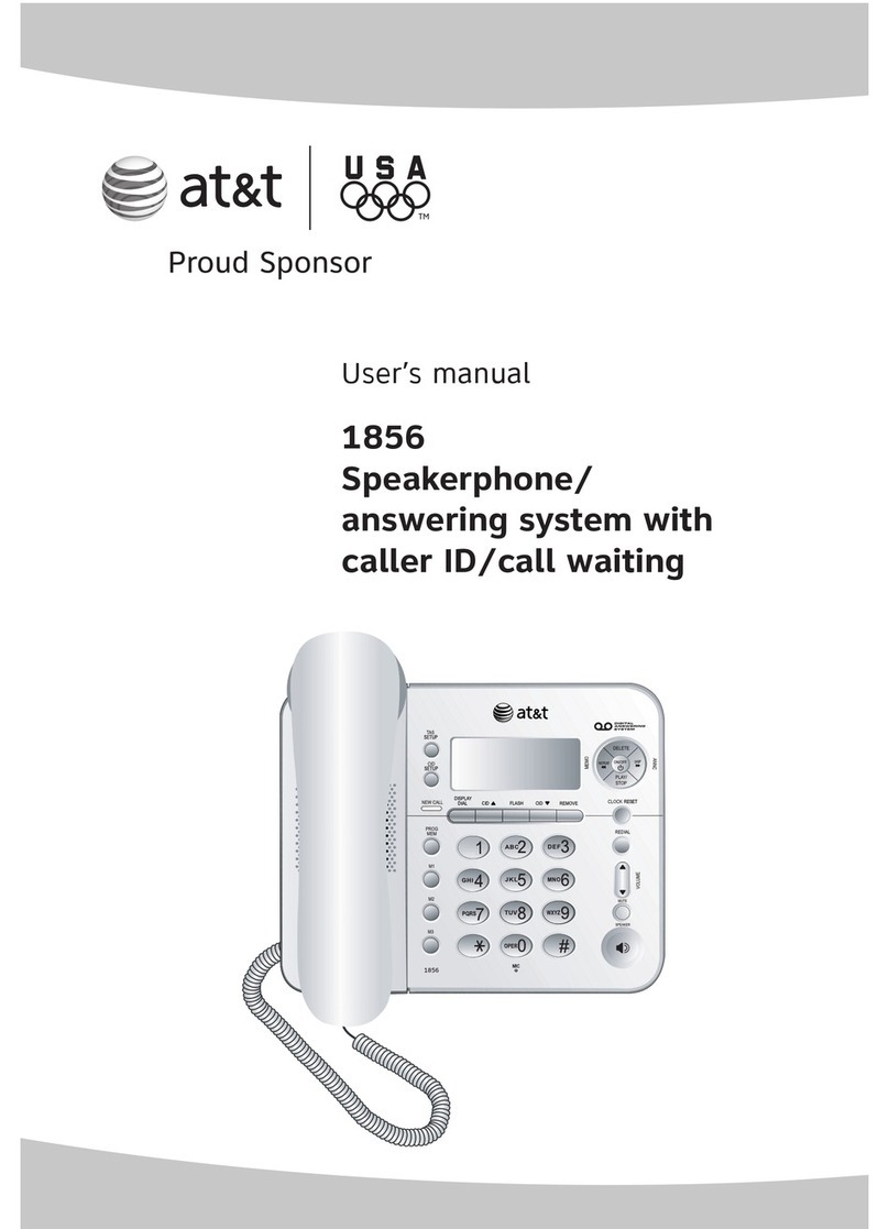 AT&T 1856 - Corded Speakerphone User manual