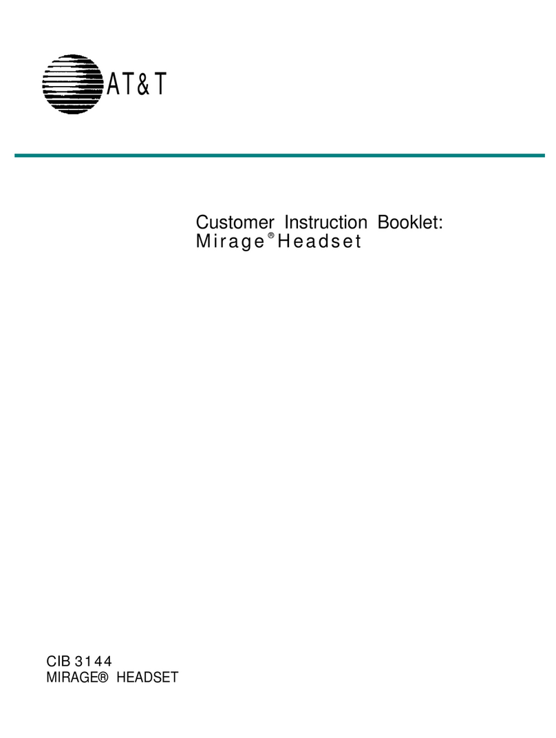 AT&T Mirage CIB 3144 Instruction guide