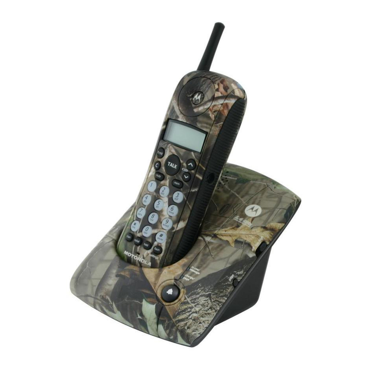 Motorola MA357 - E30 Camouflage Cordless Phone Instruction Manual
