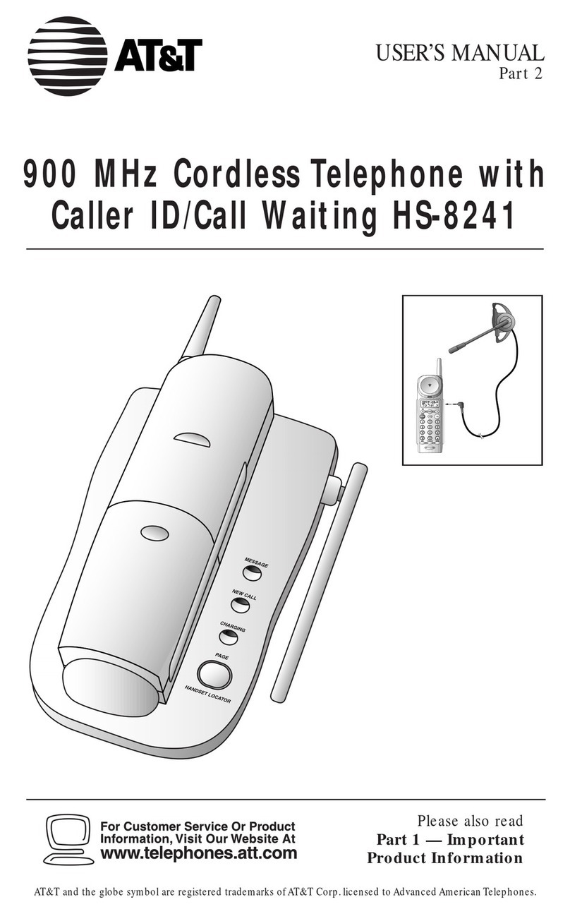 AT&T HS-8241 User manual