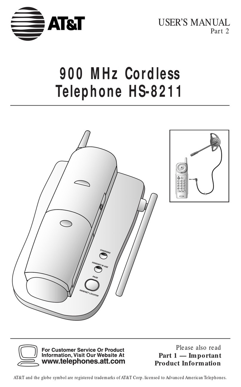 AT&T HS-8211 User manual