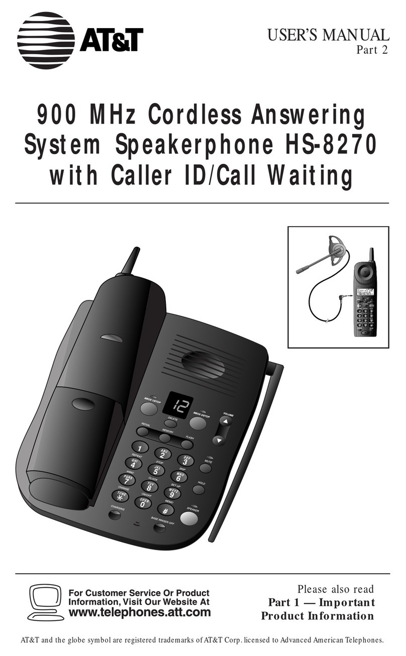 AT&T HS-8270 user manual