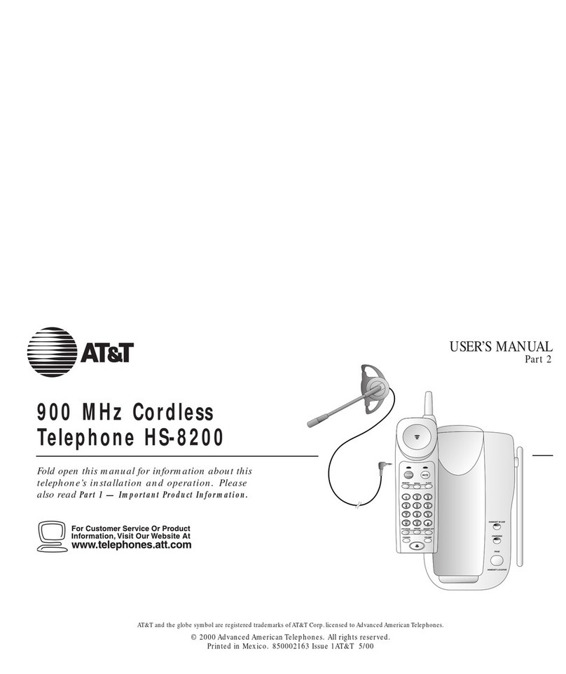 AT&T HS-8200 User manual
