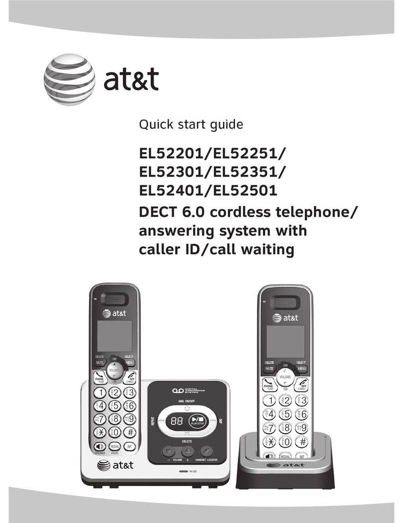 AT&T EL52501 User manual