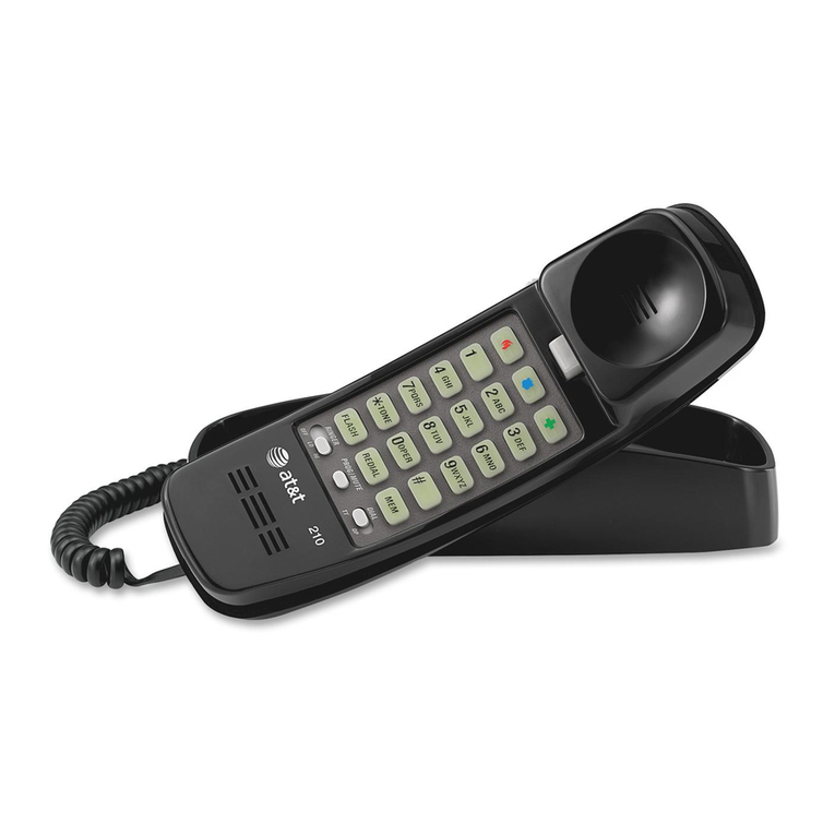 AT&T Trimline Single Line Business Telephone User manual