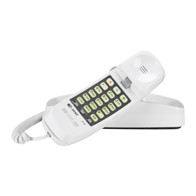 AT&T TRIMLINE 210 User manual
