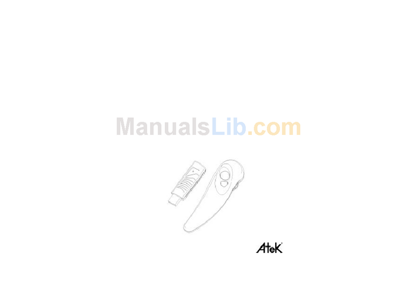 Atek Multimedia Remote Control User manual