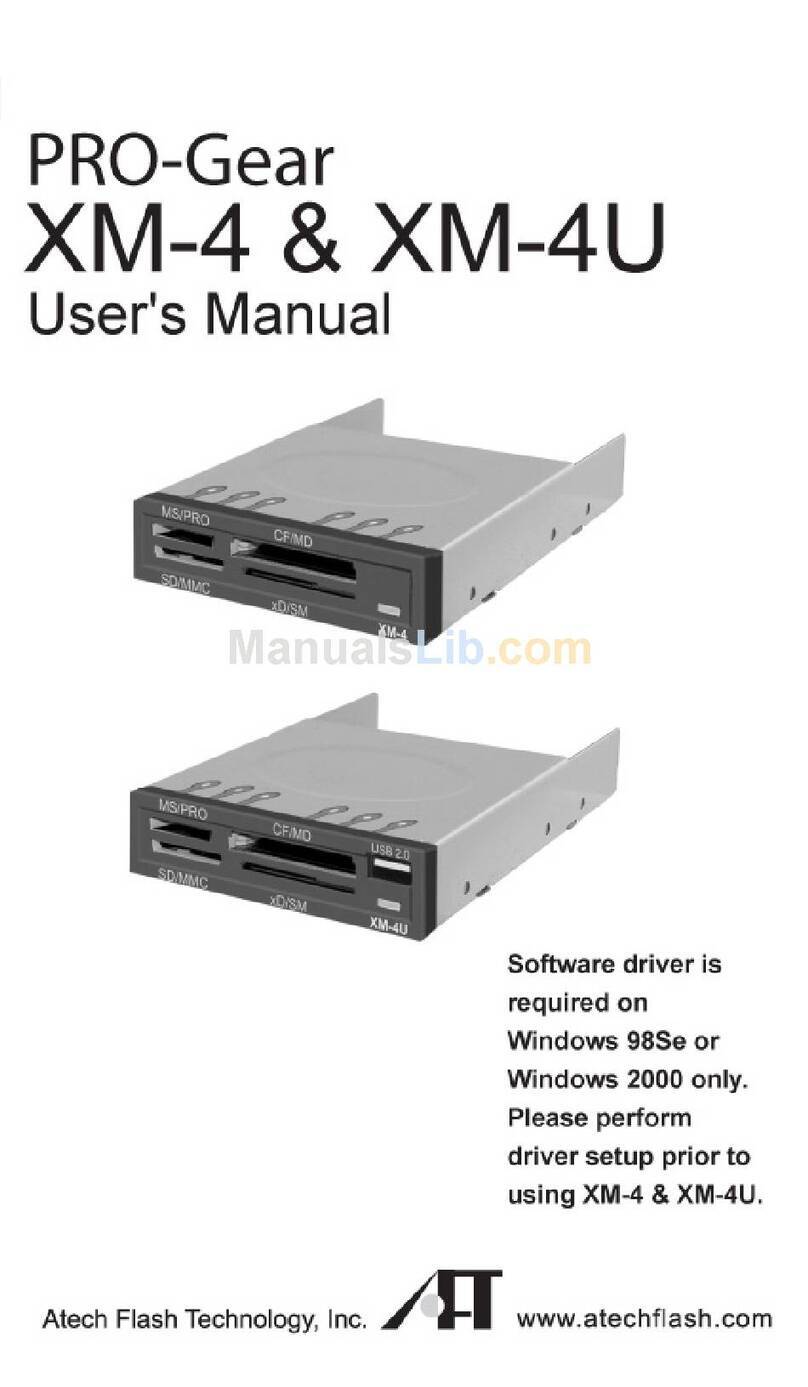 Atech Flash Technology PRO-GEAR XM-4 User manual