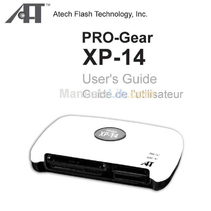 Atech Flash Technology PRO-GEAR XP-14 user manual