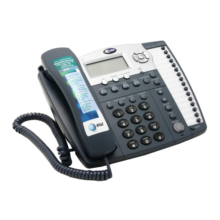 AT&T Four-Line Intercom Speakerphone 974 User manual AT&T Four-Line Intercom Speakerphone 974 User manual