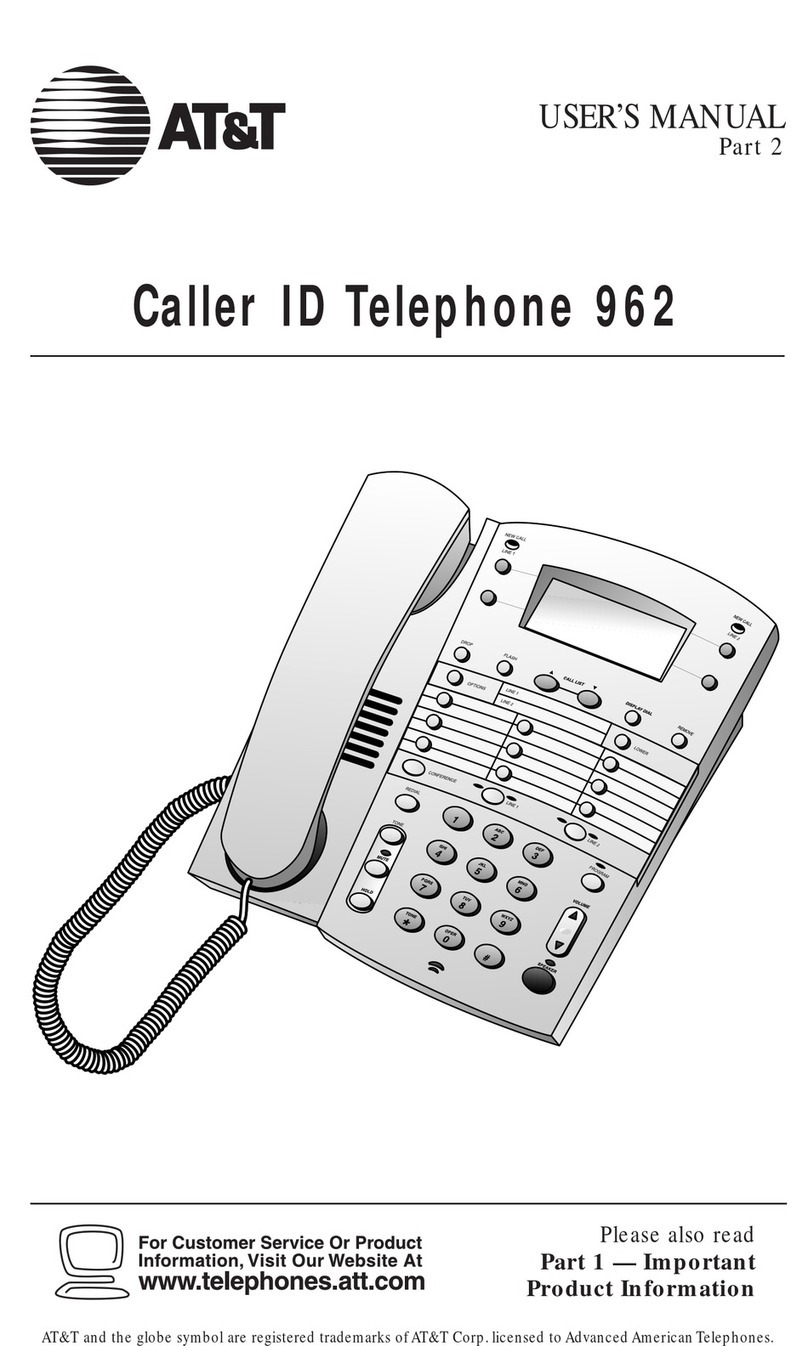 AT&T 962 User manual