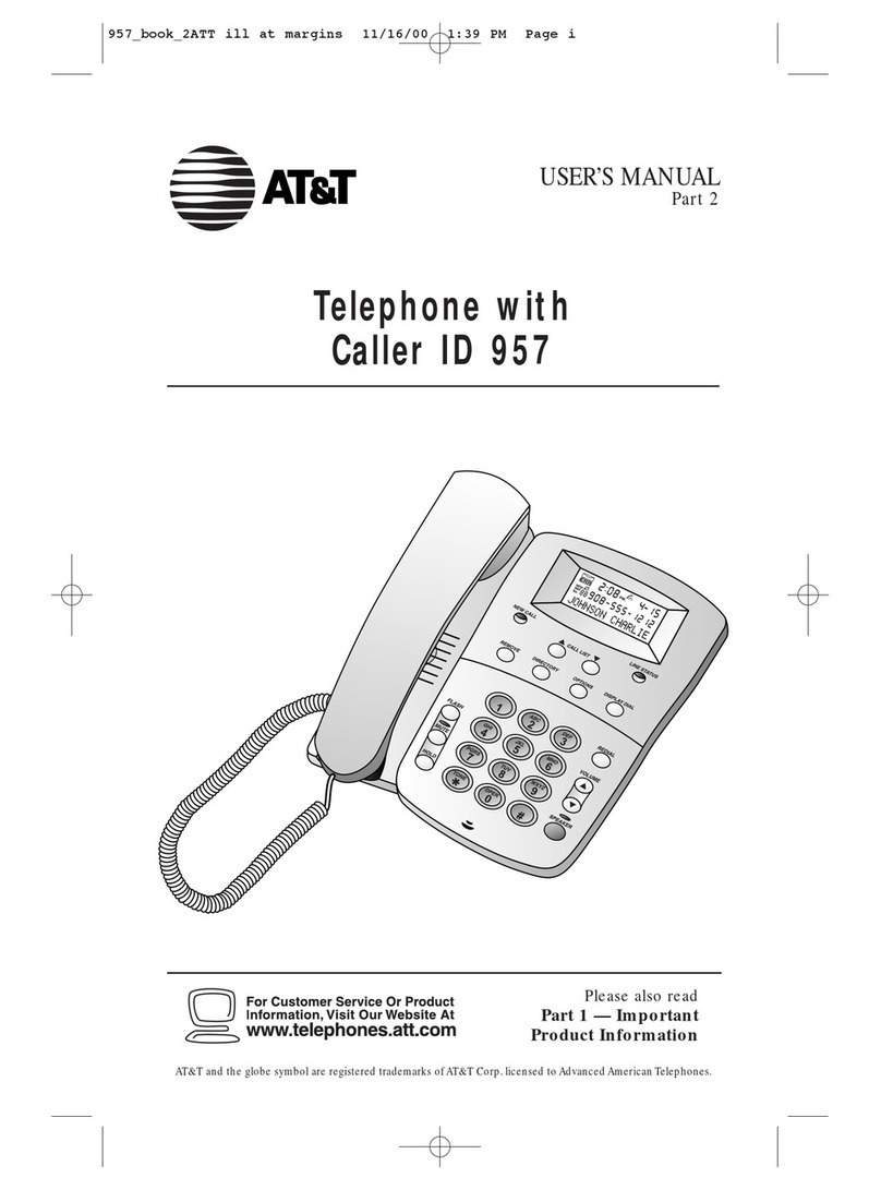 AT&T 957 user manual