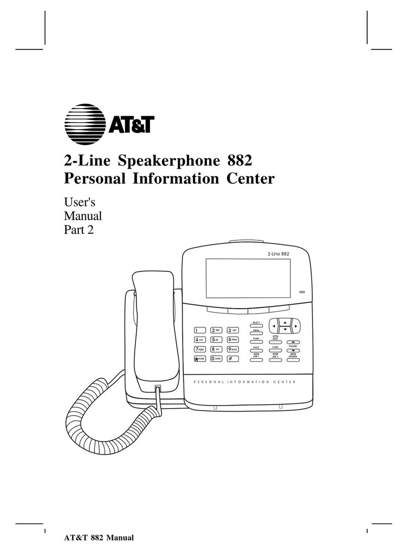 AT&T 882 User manual