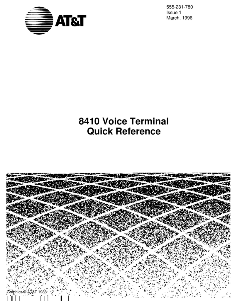 AT&T 8410 quick reference