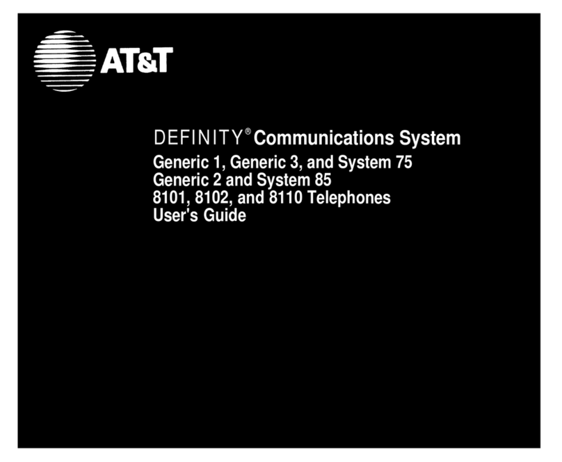 AT&T DEFINITY 8101 User manual