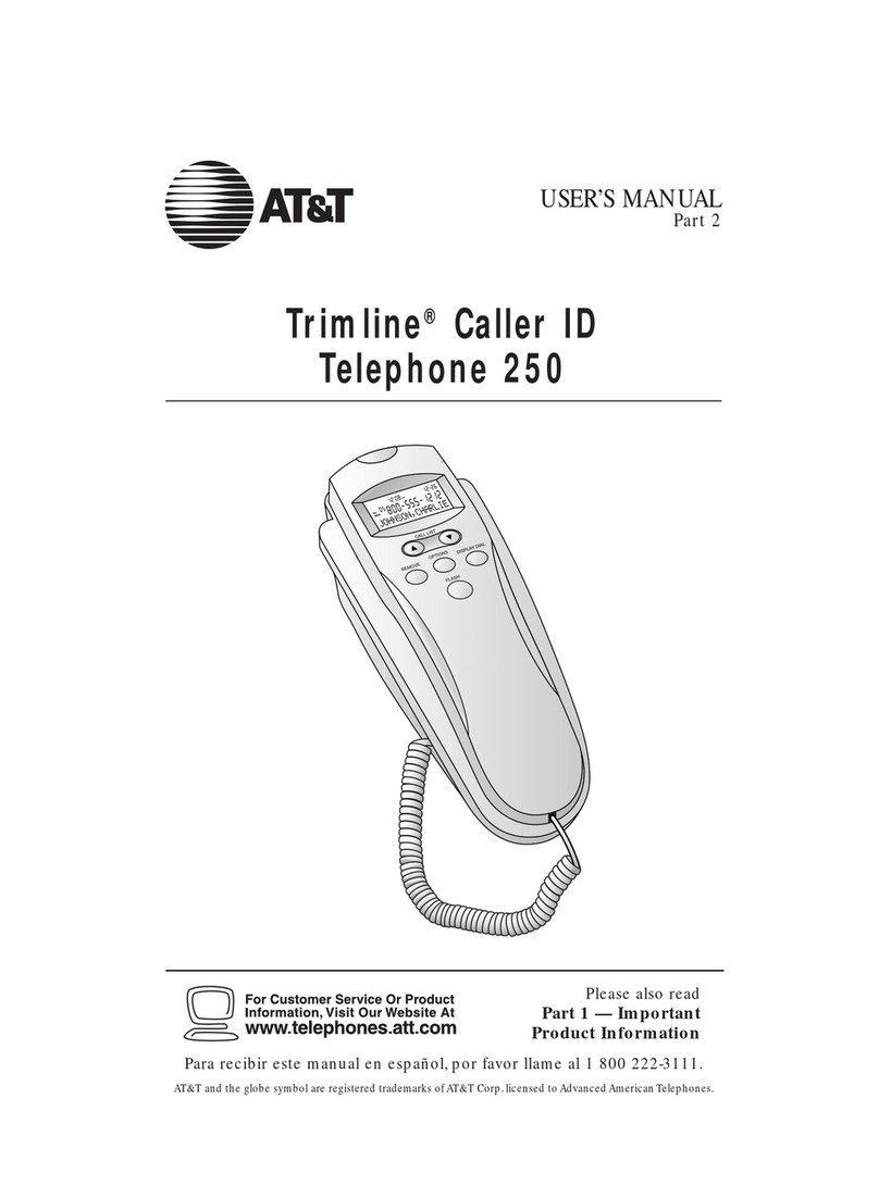 AT&T 250 User manual