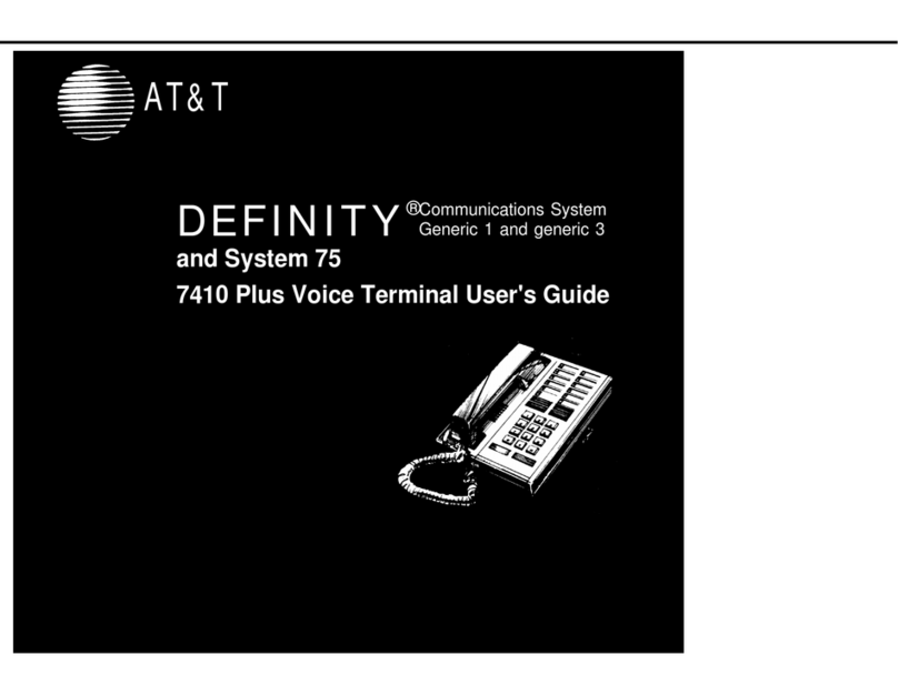 AT&T Definity 7410 User manual