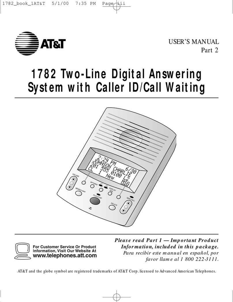 AT&T 1782 user manual